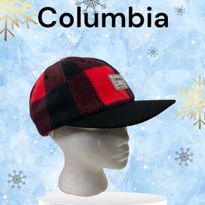 Columbia CSC l Fleece Ball Cap Adjustable Strap Buffalo Check Unisex !!